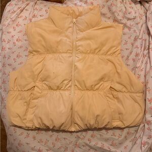 Chic Beige Puffer Vest